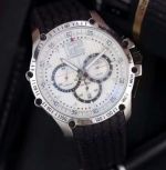 Top Quality Fake Chopard Watches Classic Racing SS White Chronograph Rubber